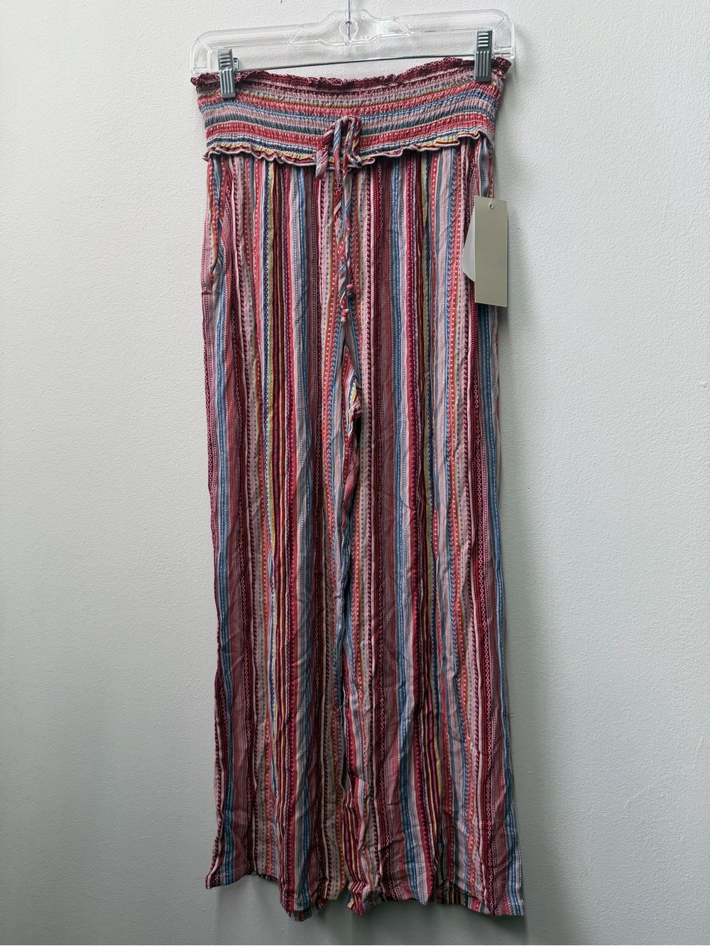 Kingston Multicolor Striped Boot-Cut Jumpsuit - Red & Blue Accents